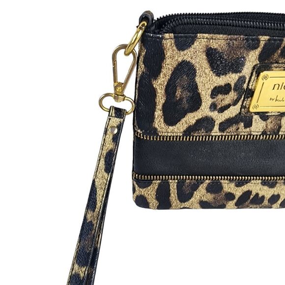 Nicole Miller Leopard Print Wristlet - Picture 3 of 6